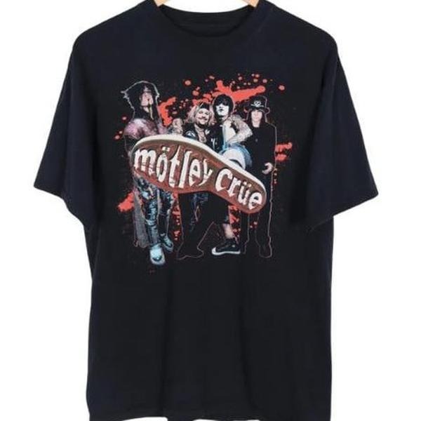 Vintage Retro Style Motley Crue Band T-Shirt, Rock Band Tee, Y2k, Unisex Graphic T-Shirt, Gift For Men Women, Womenswear...