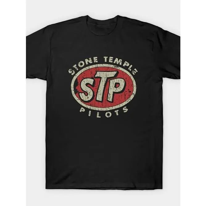 Vintage Retro Style Stone Temple Pilots T-Shirt - Short Sleeves Novelty Clothing for Daily Wear & Resort Style