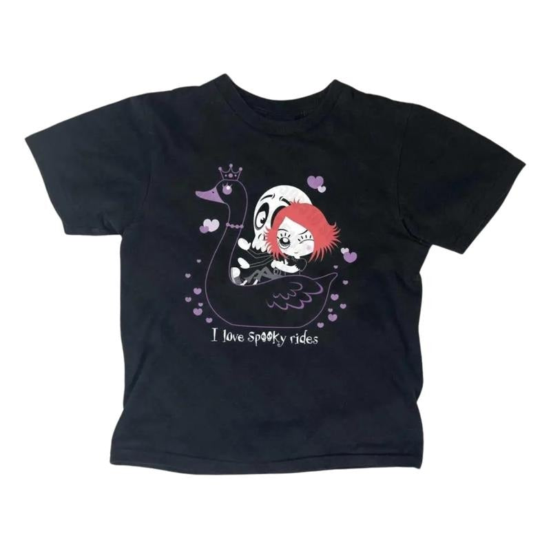 Vintage Ruby Gloom Baby Tee, Goth Punk College Humour Cartoon, Y2k Top Women Streetwear, Gothic Emo Girl, Women Fitted...