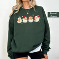 Vintage Santa Claus Christmas Sweatshirt, Retro Cheerful Santa Shirt, Santa Merry Christmas, Xmas Women Men Gift, Classic...