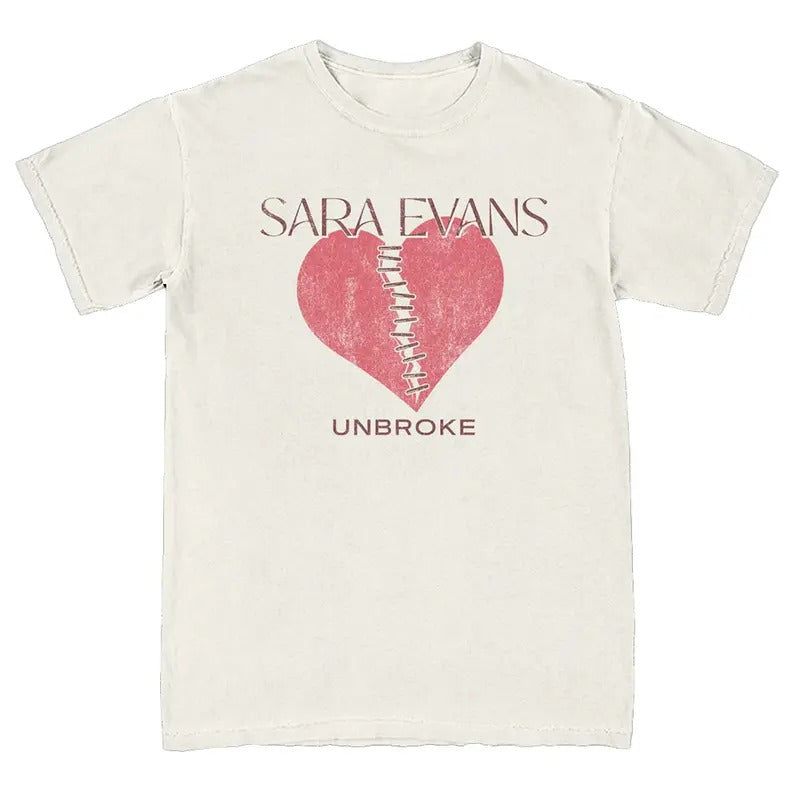 Vintage Sara Evans T-shirt Heart Unbroke Sweatshirt Sara Evans Unbroke Tour Merch Sara Evans Tee Gift For Fans Men Women...