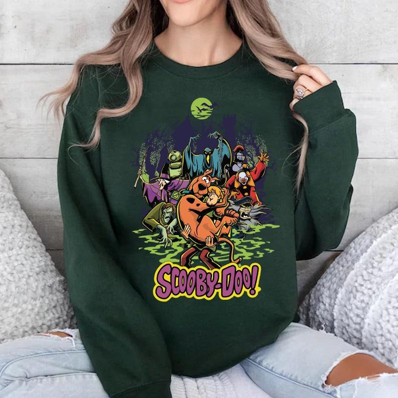 Vintage Scooby Shirt, 90s Horror Movie T-Shirt, Retro Halloween Sweatshirt, Scoopydoo T-Shirt, Vintage Horror Movie...