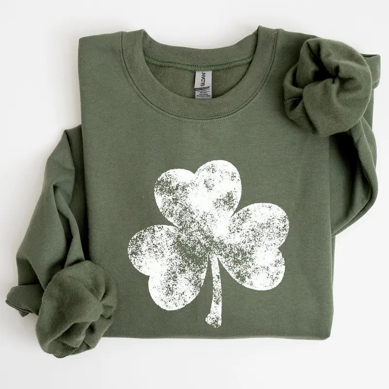 Vintage Shamrock, St Patrick's Day Sweatshirt T-Shirts, Hoodie | GrindPrints.com