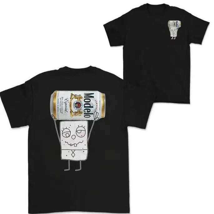 Vintage Spongebob Shirt Cotton Short Sleeve T- Shirt Hoodie, Sweatshirt | GrindPrints.com