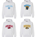 Vintage Sport Teams Collection Unisex Crewneck Ash Grey Hoodie, Graphic Team Collection Hoodie, Gift For NCAA Fans...