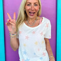 Vintage Stars Scoop Neck Tee Hoodie, Sweatshirt | GrindPrints.com
