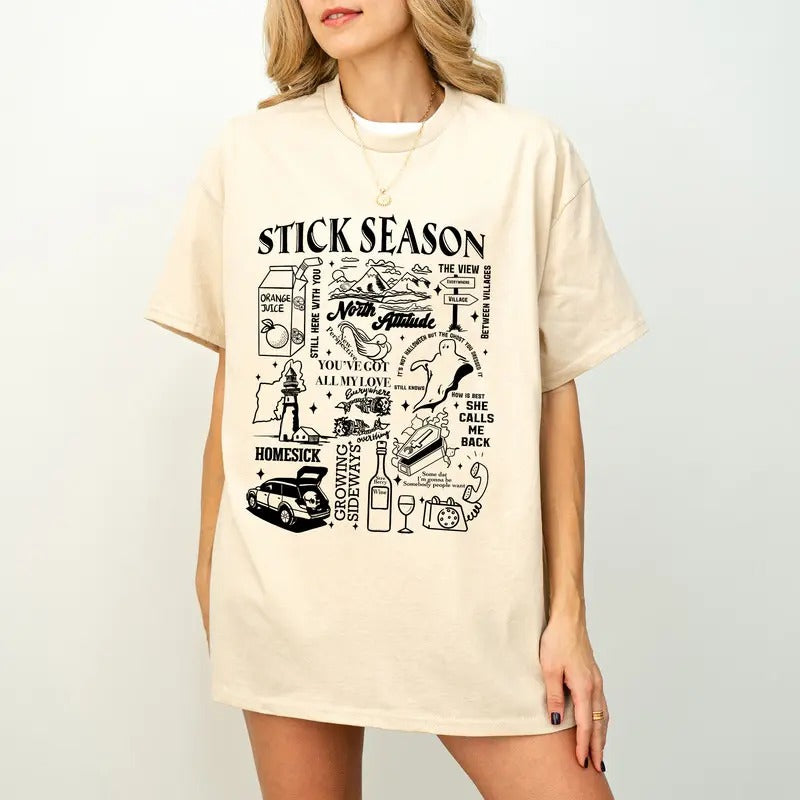 Vintage Stick Season 2024 Shirt, Noah Kahan Stick Season Sweatshirt, Noah Kahan Shirt, Country Music Shirt, Noah Kahan...