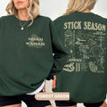 Vintage Stick Season Tour 2023 Sweatshirt, Two-Sides Noah Kahan Stick Season Tour 2023, Kahan Folk Pop Music Shirt,...