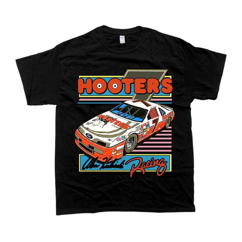 Vintage Style Alan Kulwickii NASCAR Hooters Racing Tee Tshirt Casual Hoodie, Sweatshirt | GrindPrints.com