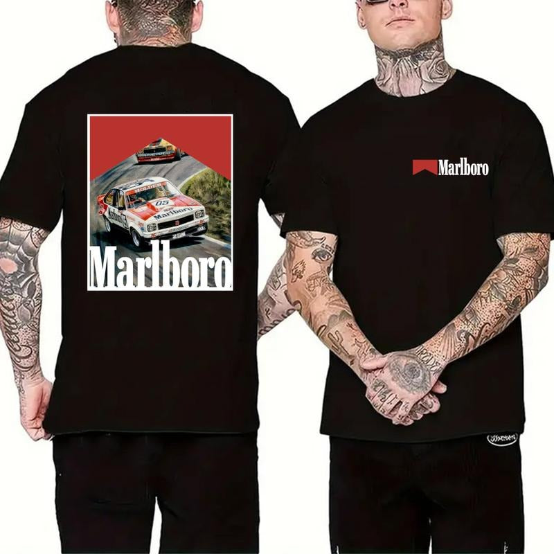 Vintage-Style Marlboro Racing T-Shirt, Marlboro racing double sided , Unisex, Men's & Women's Tops , Gift For Men, Gift...