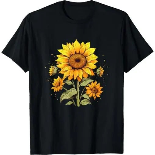 Vintage Sunflower Graphic T-Shirt Made in USA Hoodie, Sweatshirt | GrindPrints.com
