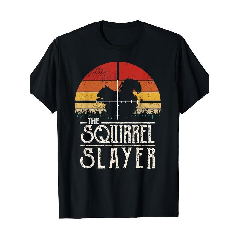 Vintage Sunset Vintage Style Squirrel Hunt Squirrel Killer T-shirt Made in USA Hoodie, Sweatshirt | GrindPrints.com