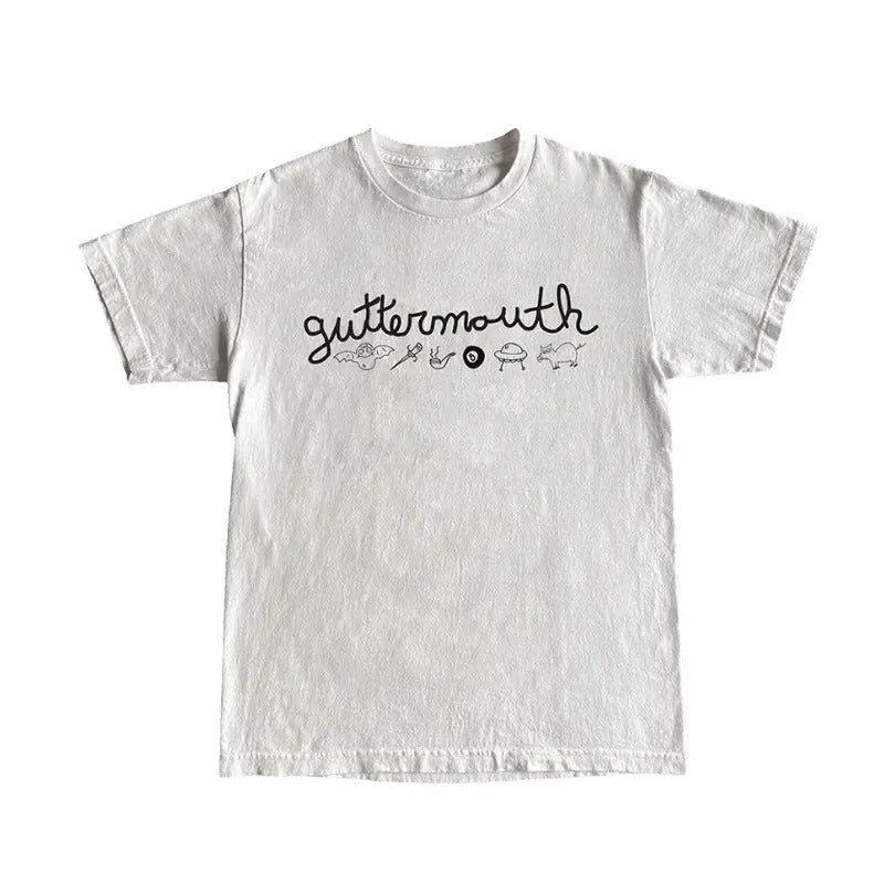 Vintage Symbols White T-Shirt - Graphic Tee Men's Top Tropical Hoodie, Sweatshirt | GrindPrints.com