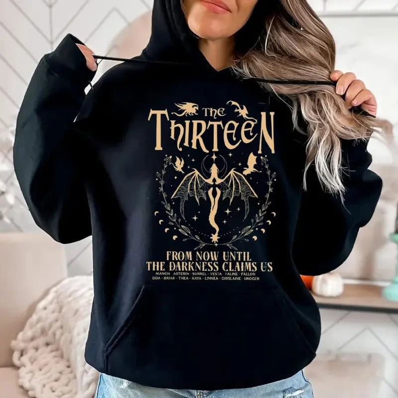 Vintage The Thirteen Throne Of Glass Shirt, The Thirteen From Now Until Darkness T Shirt, Throne Of Glass T Shirt, Unisex...