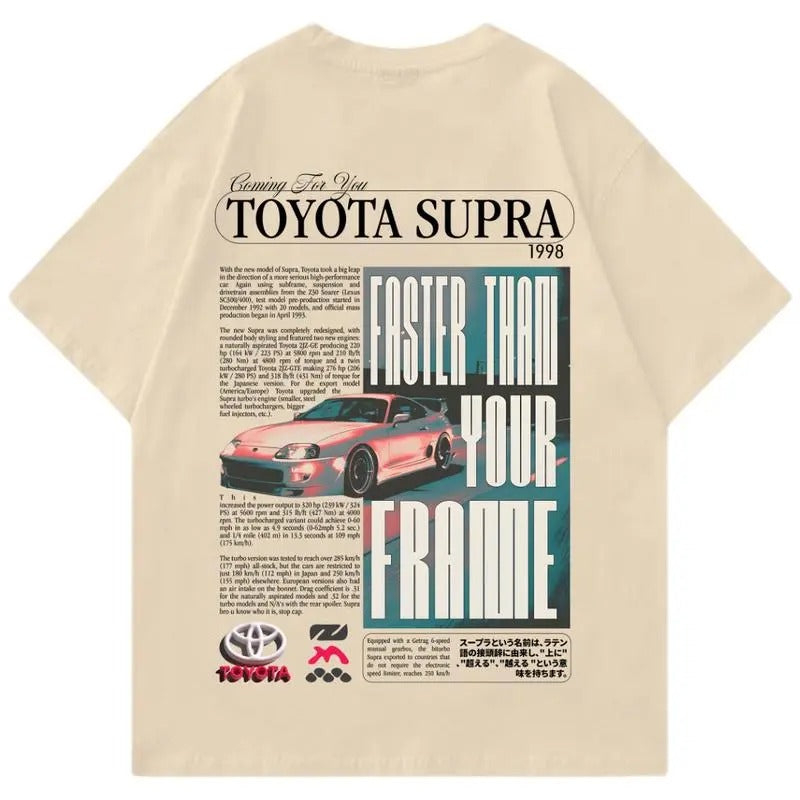 Vintage Toyota Supra Unisex T-shirt, JDM T-shirt, JDM Car Enthusiast T-shirt, Street Racing Shirt, Vintage Car Shirt...