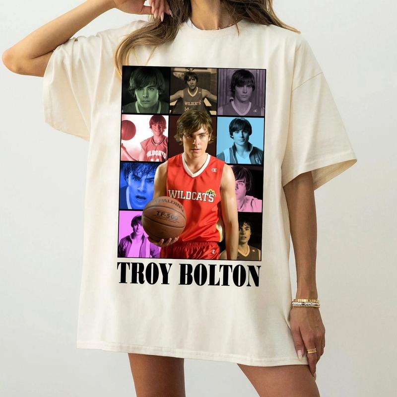Vintage Trol Bolton Tshirt, High School Musical Shirt, 90s Bootleg Tee, Troy Bolton Fan Merch, Funny 2000s Movie Asthetic...