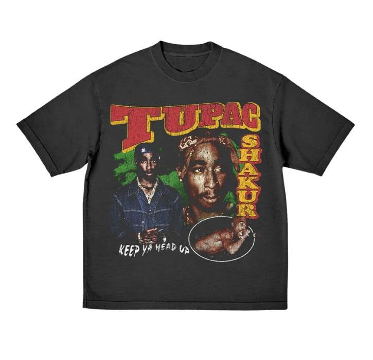 Vintage Tupac Keep Ya Head Up Sweatshirt Hoodie T-shirt, TuPac Shirt, Tupac Shakur Shirt, 2Pac Shirt, 90s Merch, Rapper...