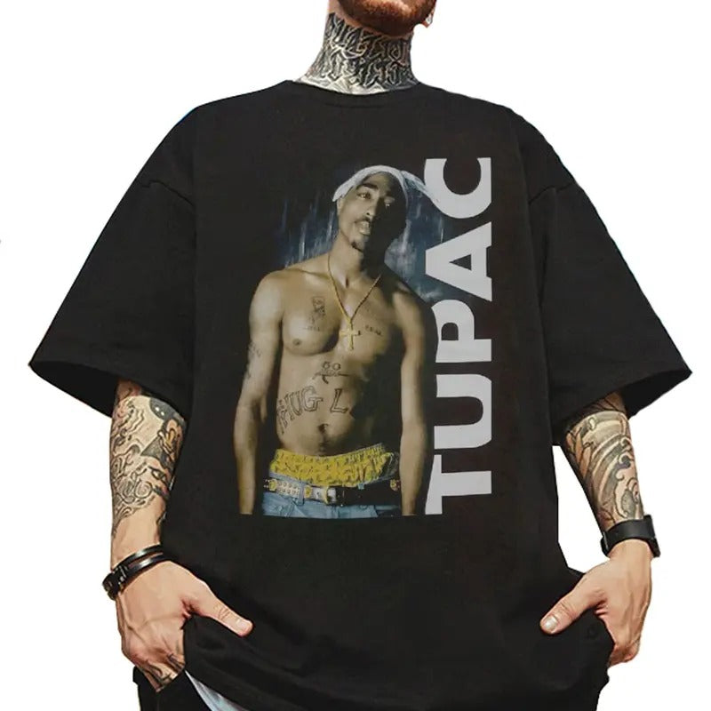 Vintage Tupac Shakur Shirt, 2Pac Shakur Shirt, 2Pac T-shirt, Vintage 90s Bootleg Tupac Shirt, 90s Merch, Rapper Shirt,...