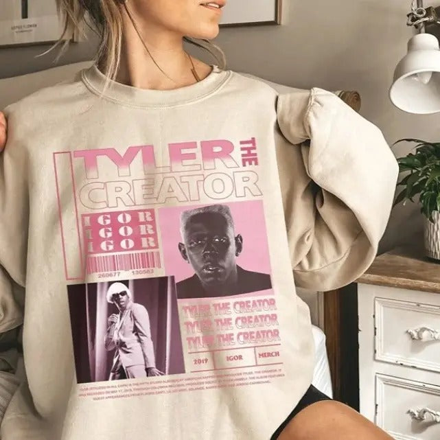 Vintage Tyler The Creator Rap Hip Hop Sweatshirt T-Shirts, Hoodie | GrindPrints.com