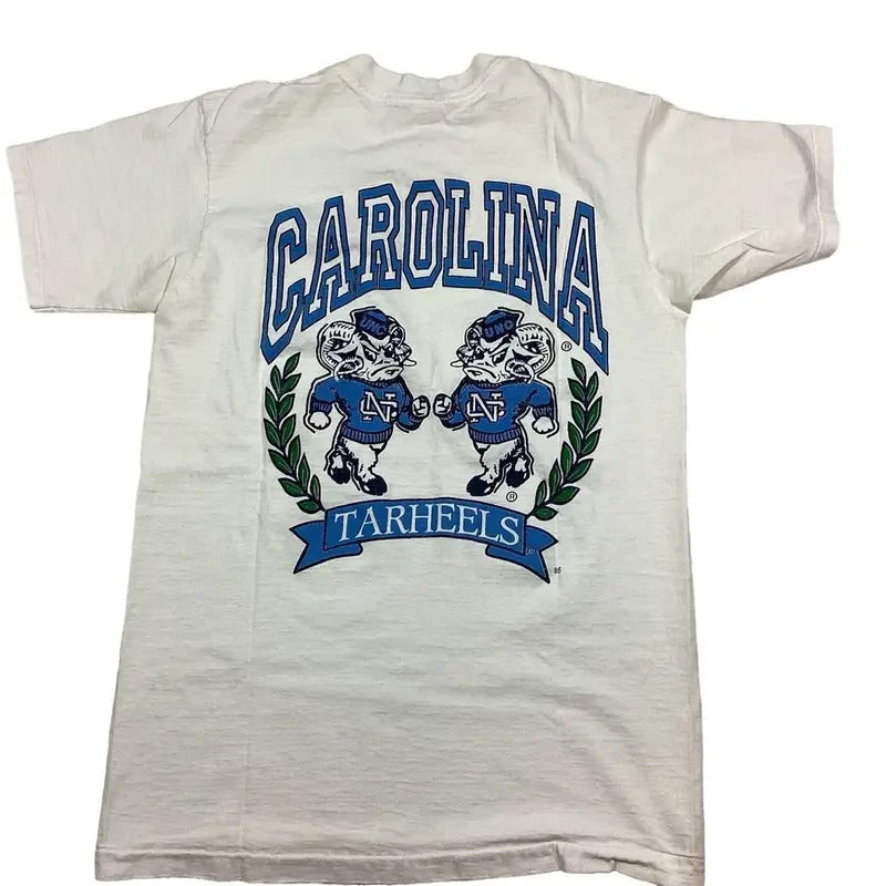 Vintage UNC Tar Heels 80s T-shirt, 1 side back tee Hoodie, Sweatshirt | GrindPrints.com