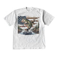 Vintage USA Bass Deer 90s T Shirt - Bass Lovers Deer Hunter Wildlife Shirt - Fish Lovers - Fish Y2k Shirt - Top Womenwear