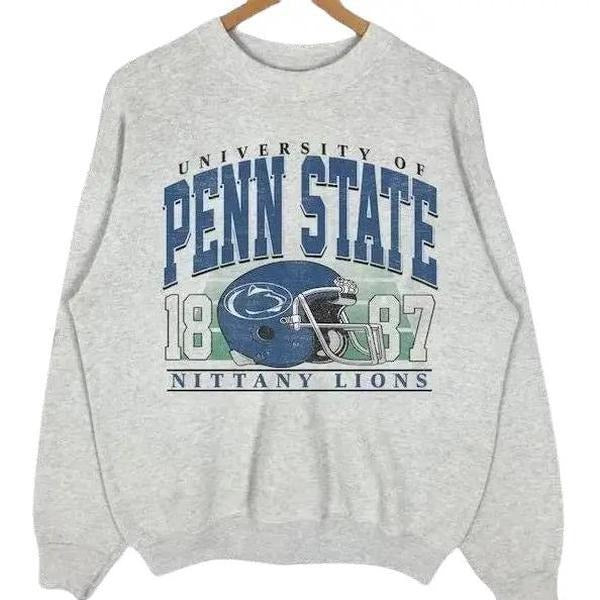 Vintage University of Penn State Crewneck Sweatshirt, Football Penn State Shirt Hoodie | GrindPrints.com