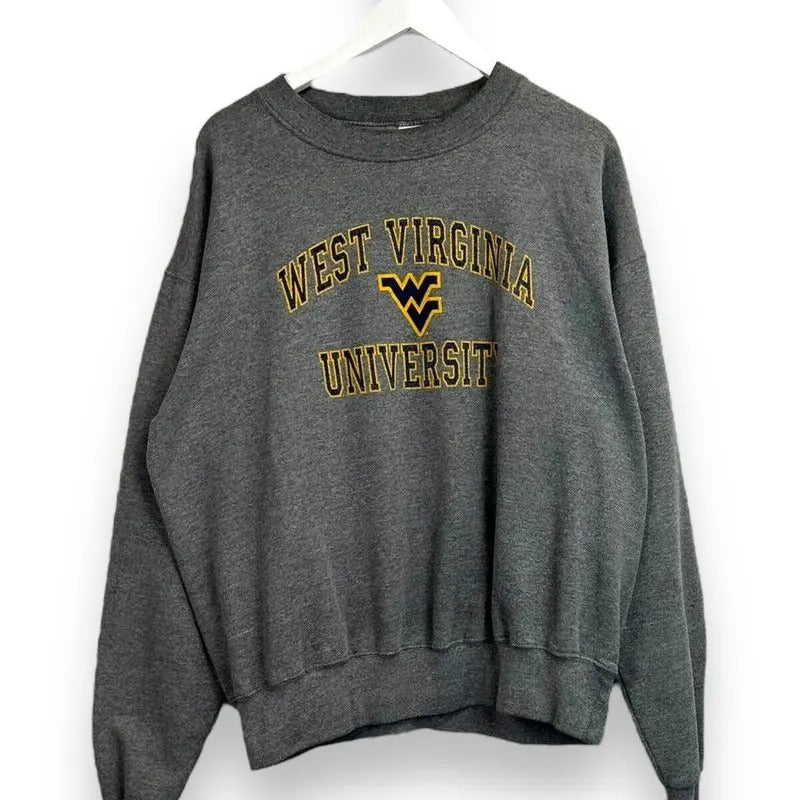 Vintage University of West Virginia NCAA Graphic Spellout Sweatshirt Size XL T-Shirts, Hoodie | GrindPrints.com