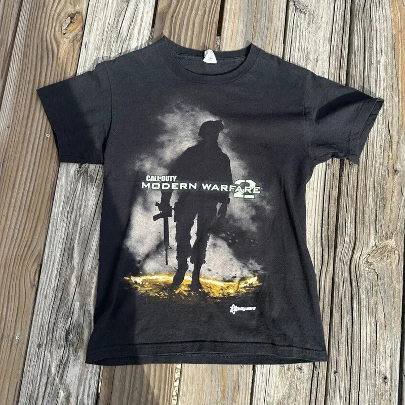 Vintage Vintage Modern Warfare 2 Shirt Size Cotton Menswear Cotton Menswear Top Decoration Hoodie, Sweatshirt