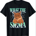 Vintage What The Sigma Lovely Animal Funny Cat-Meme T-Shirt Hoodie, Sweatshirt | GrindPrints.com