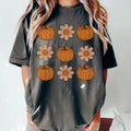 Vintage Floral Pumpkins Retro Pumpkin Cute Shirt Fall Halloween Retro Halloween Top Fall Womenswear Underwear T-Shirts, Hoodie, Sweatshirt