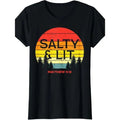 Vintage style,Forest at Sunset, niche design print, quality breathable material, casual everything Salty And Lit Matthew...