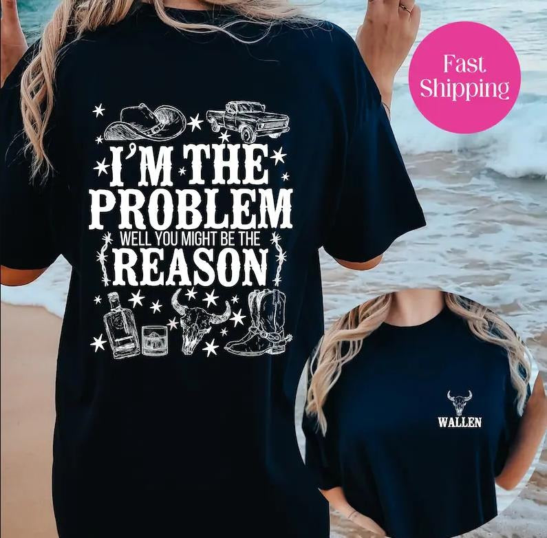 Vintyage Im The Problem One Book Didnt Tee Country Music Lover Cotton Fabric Hoodie, Sweatshirt | GrindPrints.com