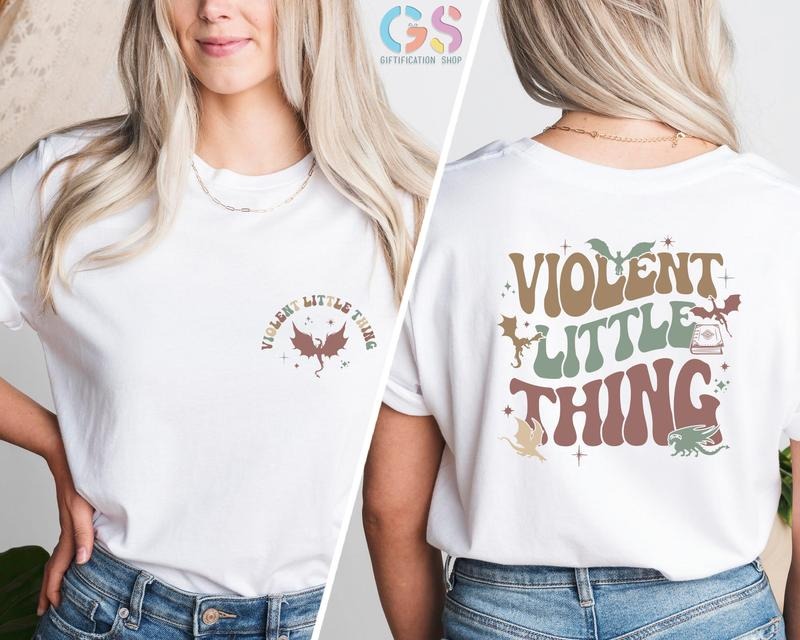 Violent Little Thing T Shirt, Fourth Wing Shirt, Fantasy Book Lover Gift Hoodie, Sweatshirt | GrindPrints.com