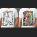 Virgen de Guadalupe Juan diego  T-shirts Cotton White Slim-fitting Hoodie, Sweatshirt | GrindPrints.com