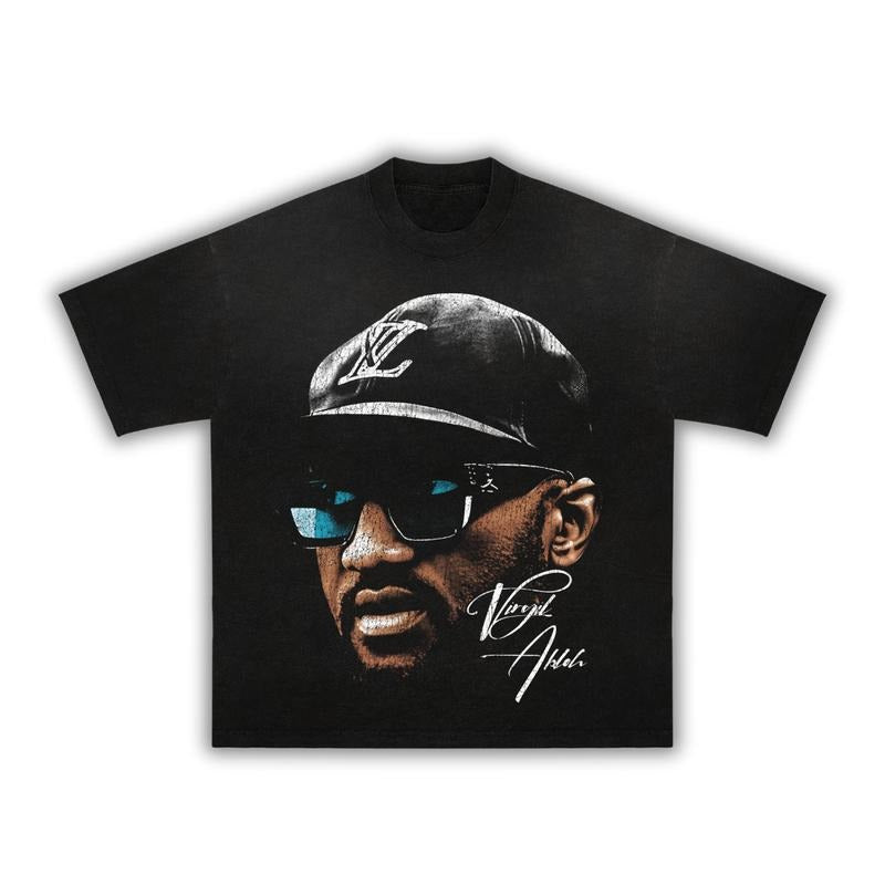 Virgil Big Face Cotton T-Shirt for Men, Oversized Fit Hoodie, Sweatshirt | GrindPrints.com