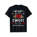 Virtual Teacher My Class Is Full Of Sweet Hearts Valentines T-ShirtFancy Print Men'S T-Shirt - 180g Fabric Weight 100%...
