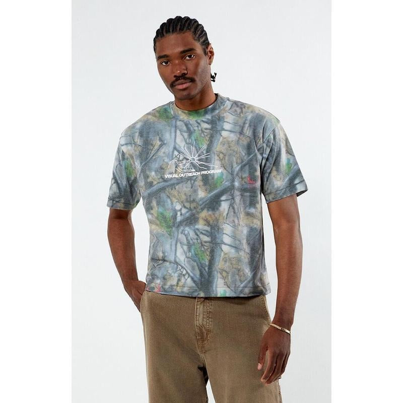 Visual Outreach Program Men's By Jungles Jungles Camo Mountains T-Shirt - Multicolor Hoodie, Sweatshirt | GrindPrints.com