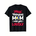 Volleyball Mom Warning Volleyball Mom Will Yell Loudly T-Shirt Made in USA Hoodie, Sweatshirt | GrindPrints.com