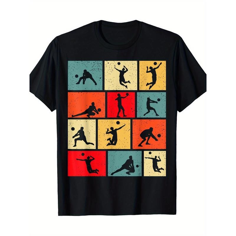 Volleyball men's T-shirt  100% cotton T-shirt Made in USA Hoodie, Sweatshirt | GrindPrints.com