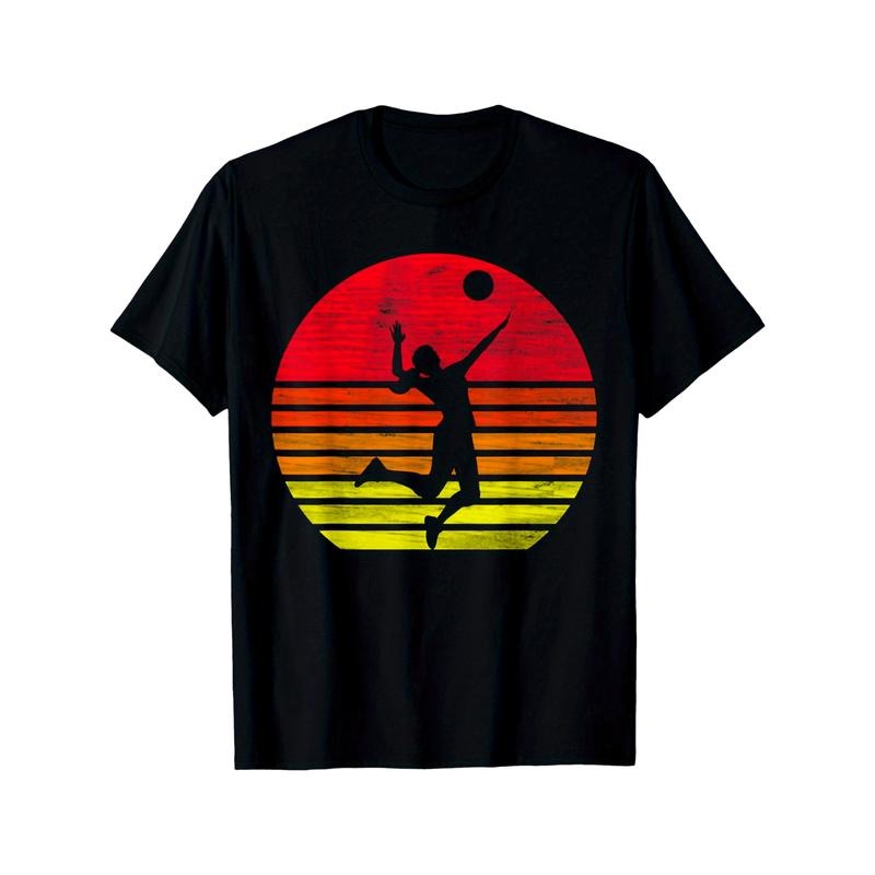 Volleyball retro volleyball player T-Shirt made in usa Hoodie, Sweatshirt | GrindPrints.com