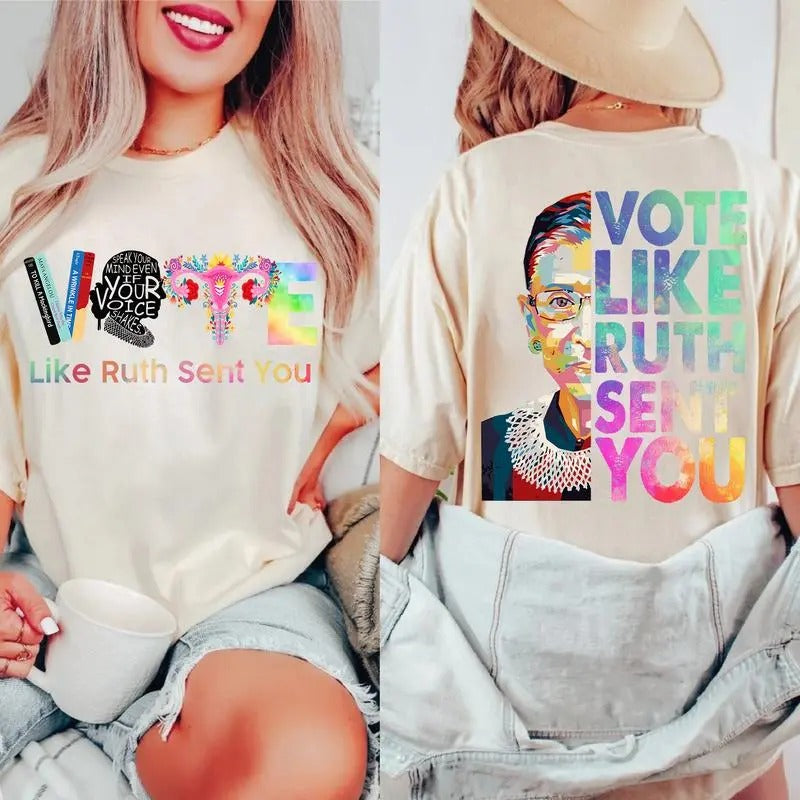Vote Reproductive Rights Banned Books Election Shirts, Books Shirt,  Sarcastic Graphic Tee, Unisex Classic Cotton Tee...