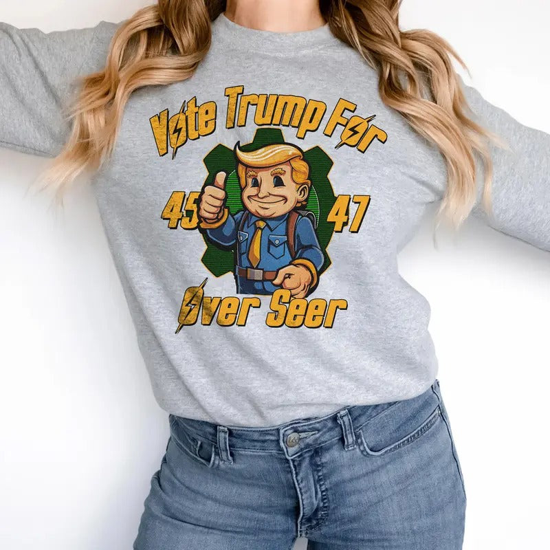Vote Trump For Over Seer Shirt Sweatshirt Hoodie | GrindPrints.com