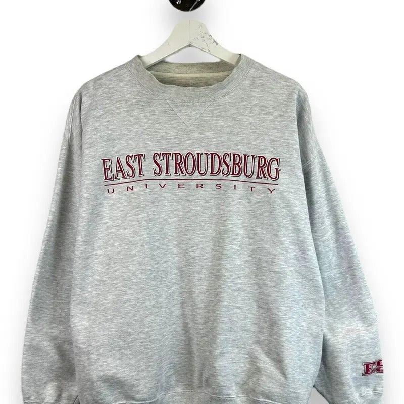 Vtg East Stroudsburg University Collegiate Spellout Graphic Sweatshirt Sz Large T-Shirts, Hoodie | GrindPrints.com