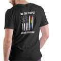 WE THE PEOPLE MEANS EVERYONE T Shirt, Unisex Cotton Pride Hoodie, Sweatshirt | GrindPrints.com