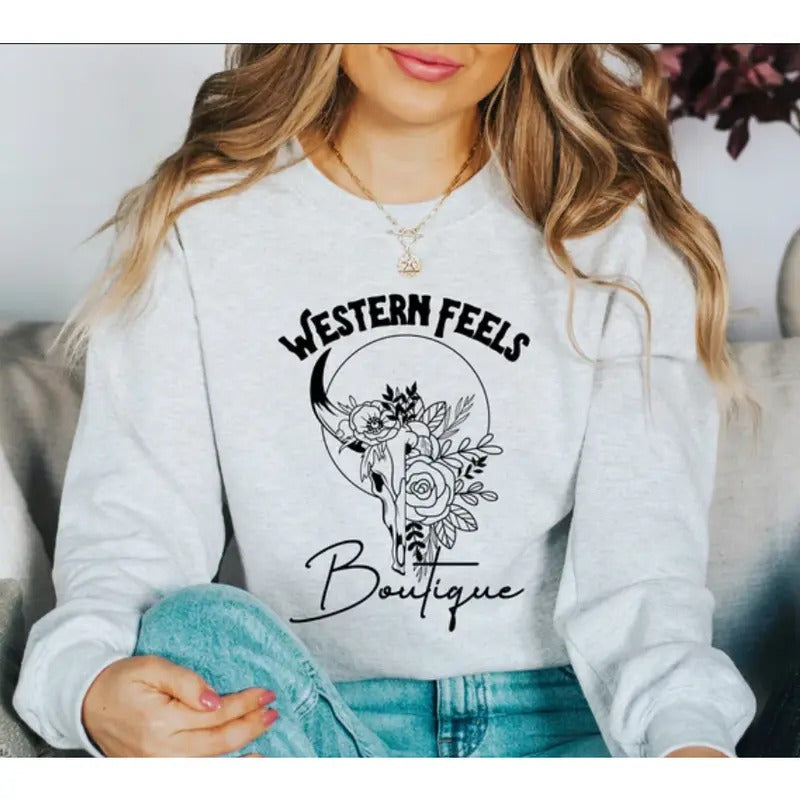 WFB crewneck sweatshirt and Hoodie, Western clothing Sweatshirt, Country shirt, western tops, western outfits women