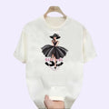 WOMEN'S summer CC fashion girl premium cotton T-shirt street sports jersey short sleeve Slim retro luxury designer Y2K...