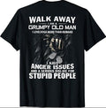 Walk Away I Am A Grumpy Old Man I Love Dogs More Than Humans T-Shirt Menswear Top Jujutsu Kaisen Underwear Tshirt Hoodie,...