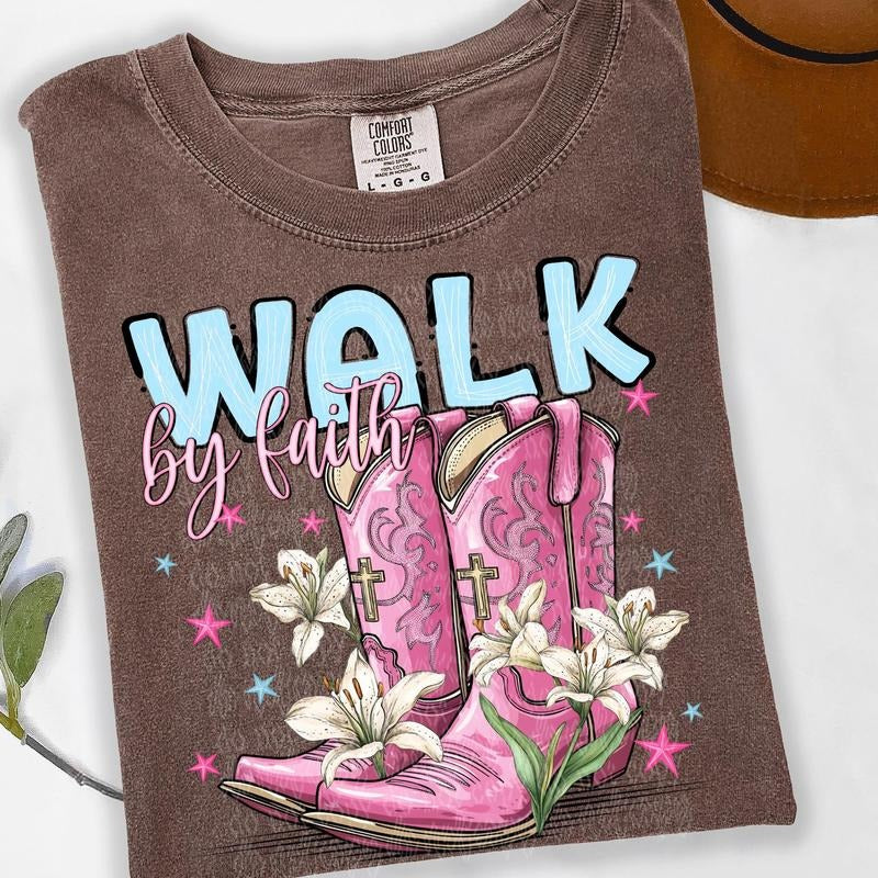 Walk by Faith DTF Transfers - THIS IS NOT A SHIRT Hoodie, Sweatshirt | GrindPrints.com