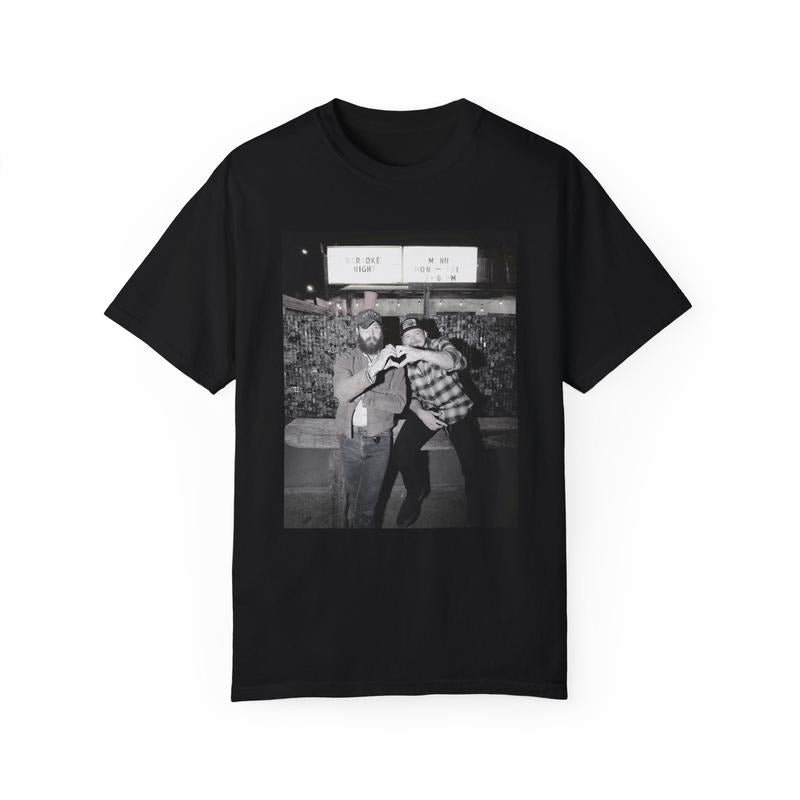 Wallen And Malone Tee,Post Wallen, Morgan Malone, Posty Country, Posty And Morgan Had Some Help Unisex Garment Dyed T...