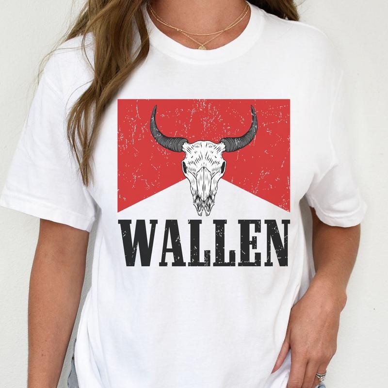 Wallen Shirt, Comfort Color Country T-Shirt, Wallen The Bull Tee, Vintage Country Music Shirt, Cowgirl Shirt, Western...
